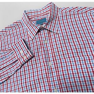 Castaway Nantucket Island Long Sleeve Button Down Shirt Seersucker Men's Large‎